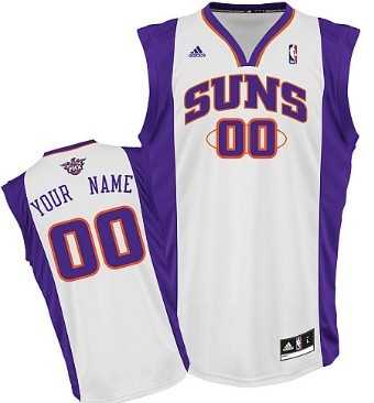 Men & Youth Customized Phoenix Suns White Jersey->customized nba jersey->Custom Jersey
